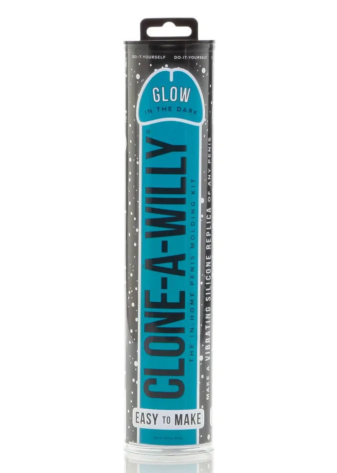 CloneaWilly Dildos CloneaWilly GlowintheDark Kit Blue