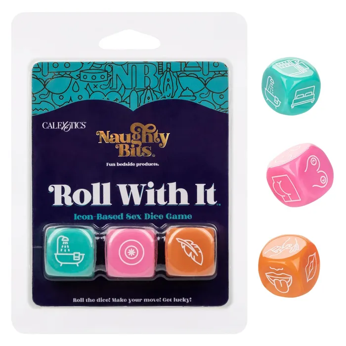 Couples CalExotics Naughty Bits Roll With It Icon Based Sex Dice Game Couples CalExotics Naughty Bits Roll With It Icon Based Sex Dice Game