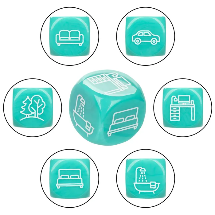 Couples CalExotics Naughty Bits Roll With It Icon Based Sex Dice Game Couples CalExotics Naughty Bits Roll With It Icon Based Sex Dice Game