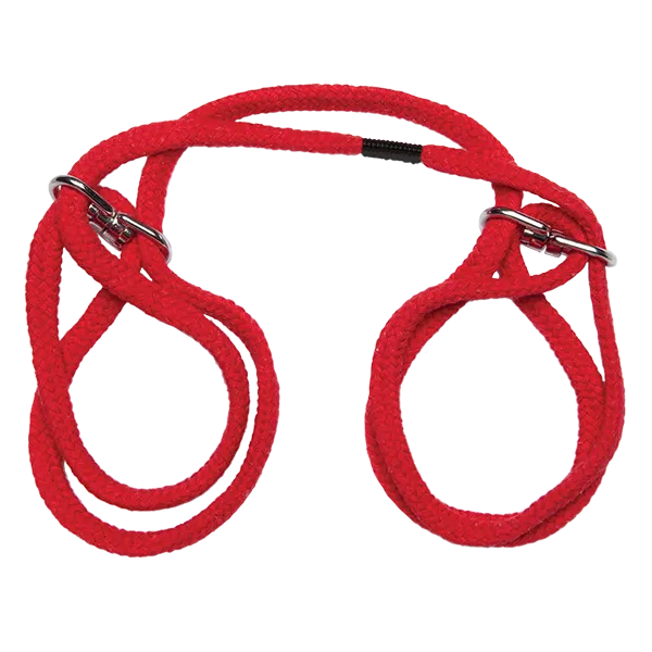 Doc Johnson Restraints Japanese Style Bondage Cotton Wrist Or Ankle Cuffs Red Doc Johnson Restraints Japanese Style Bondage Cotton Wrist Or Ankle Cuffs Red