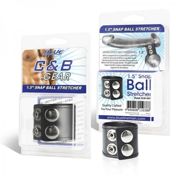 Electric Eel Inc Dildos C B Gear 15 inches Snap Ball Stretcher Black Electric Eel Inc Dildos C B Gear 15 inches Snap Ball Stretcher Black