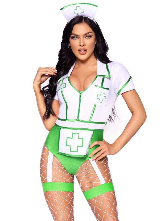 Leg Avenue Male Sex Toys Nurse Feelgood Sexy Costume Small Whitegreen Leg Avenue Male Sex Toys Nurse Feelgood Sexy Costume Small Whitegreen