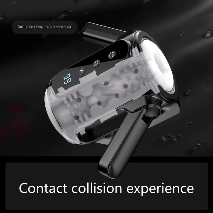 Male Sex Toys NyoKii Pre Order XV1 Handheld Masturbator 6 Vibrating Thrusting 3 Speeds Double Insertable