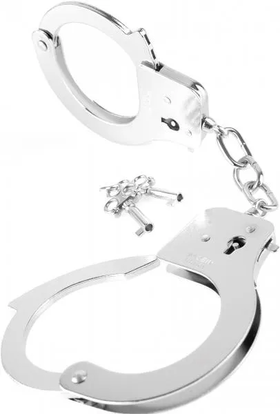 Pipedream Products Couples Fetish Fantasy Designer Metal Handcuffs Silver