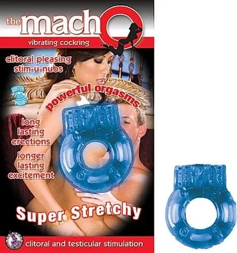 The Macho Vibrating Cockring Blue Nasstoys Vibrators