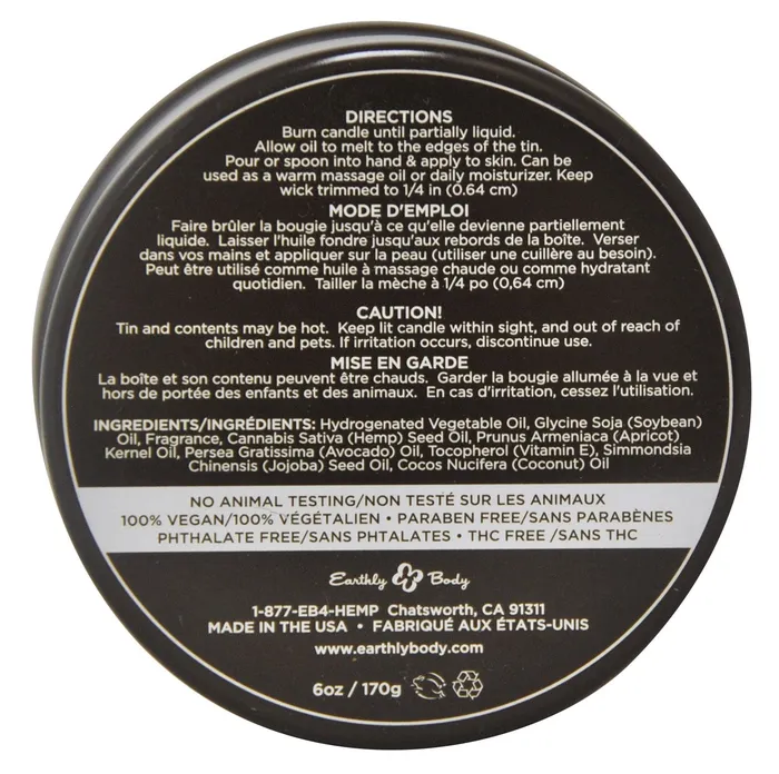 Vibrators Earthly Body Hemp Seed Holiday Candle Display Vibrators Earthly Body Hemp Seed Holiday Candle Display
