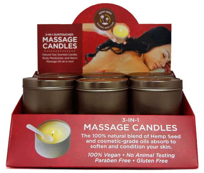 Vibrators Earthly Body Hemp Seed Holiday Candle Display Vibrators Earthly Body Hemp Seed Holiday Candle Display
