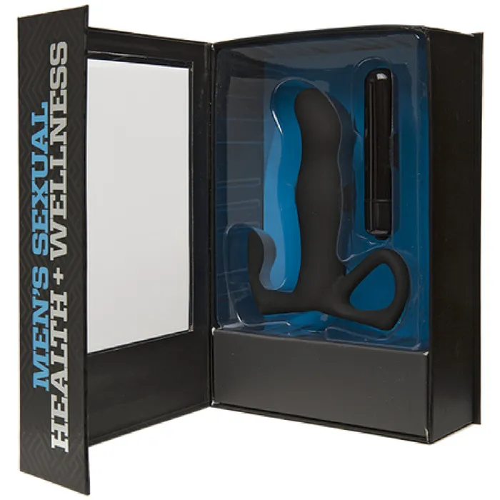 Anal Doc Johnson Vibrating PMassager Black Sex Toy Adult Pleasure