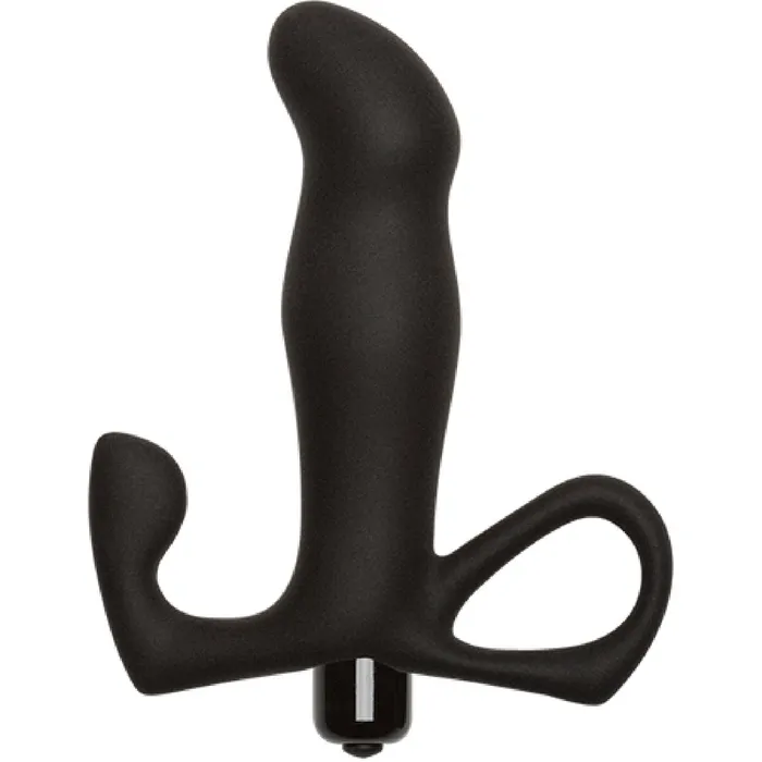 Anal Doc Johnson Vibrating PMassager Black Sex Toy Adult Pleasure