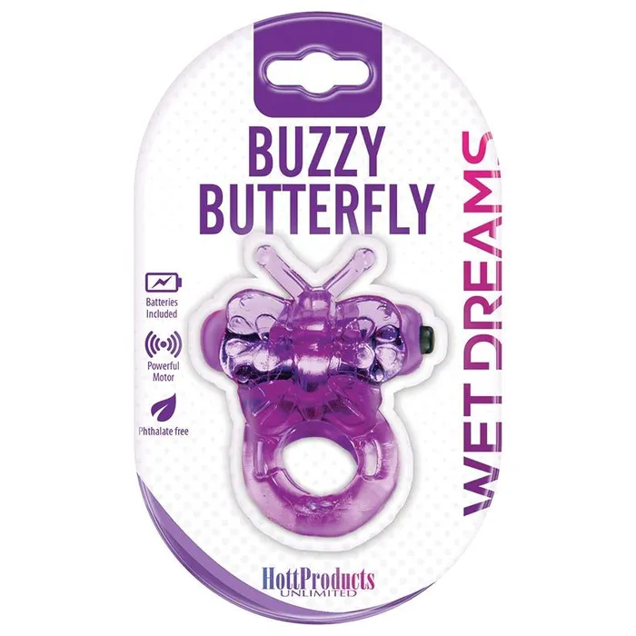 Erotica Adult Toys Vibrators Wet Dreams Buzzy Butterfly Purple