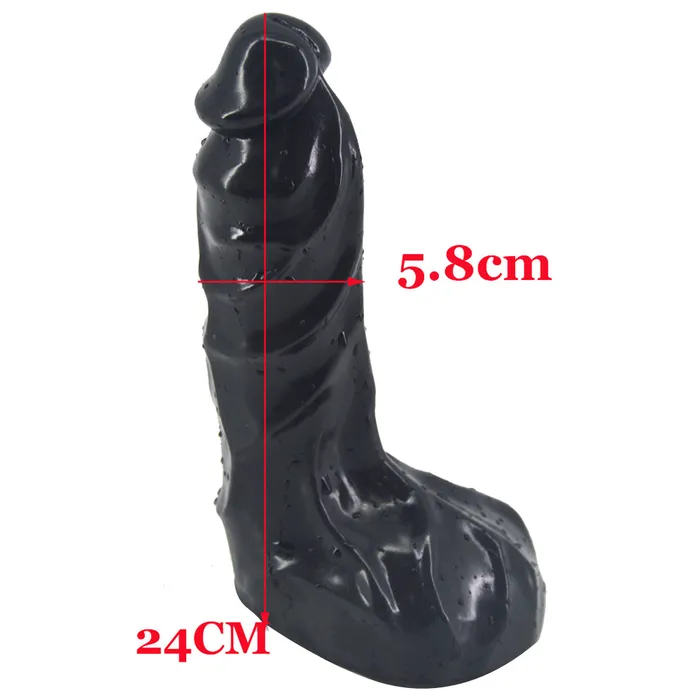 Thick Realistic Penis Dildo Black FAAK Female Sex Toys