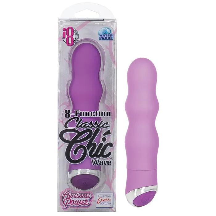 Vibrators 8Function Classic Chic WavePurple 425 Erotica Adult Toys