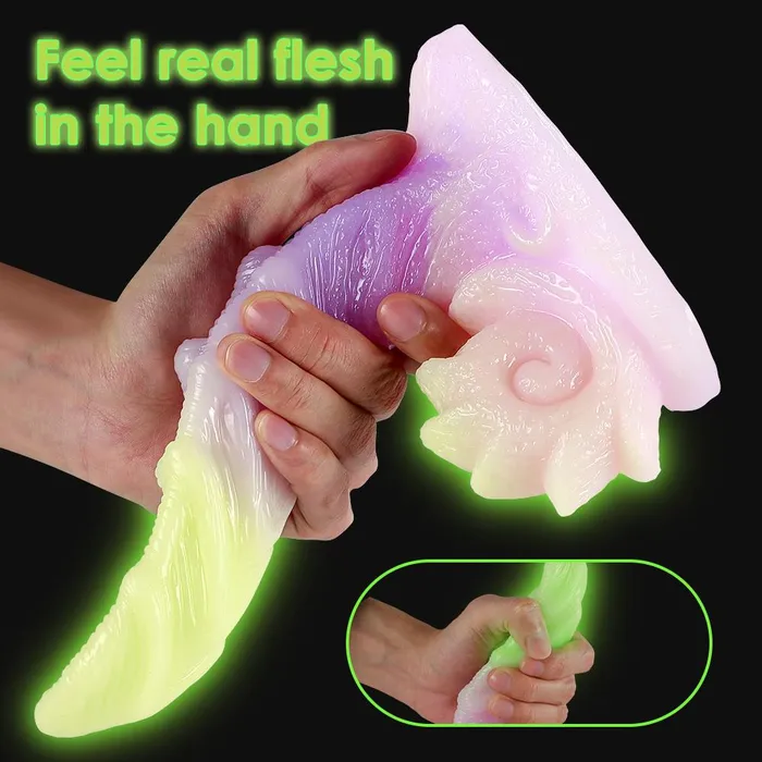 Night Glowing Dildos Erotic Monster Cock Realistic Soft Penis Strange Species Alien Creature Penis soniker Male Sex Toys