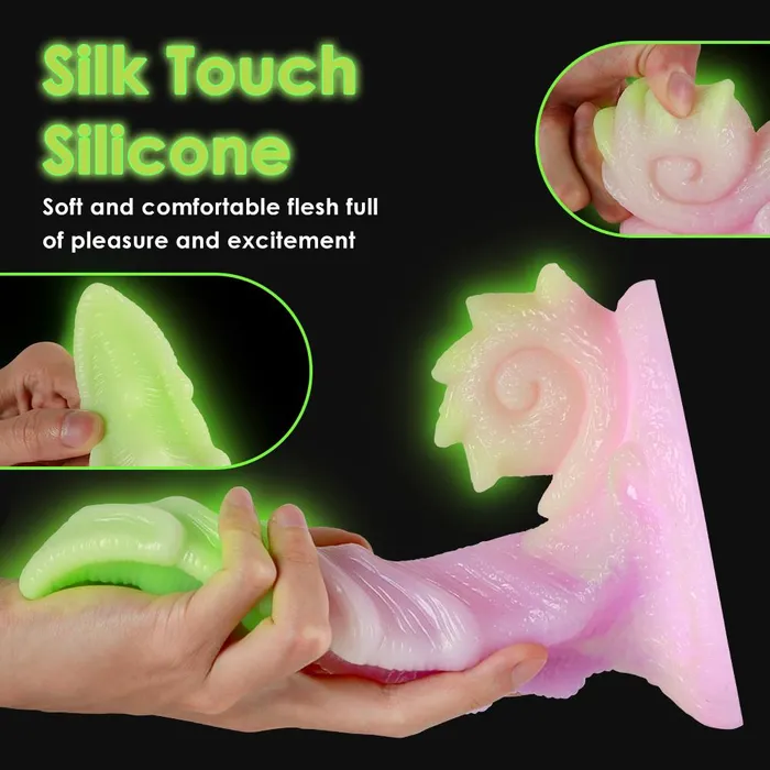Night Glowing Dildos Erotic Monster Cock Realistic Soft Penis Strange Species Alien Creature Penis soniker Male Sex Toys