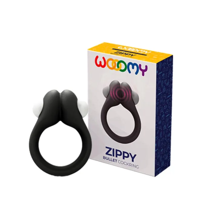 Wooomy Male Sex Toys Zippy Vibrating Bullet Cock Ring Wooomy