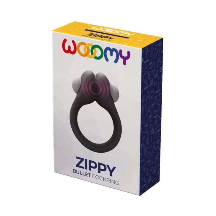 Wooomy Male Sex Toys Zippy Vibrating Bullet Cock Ring Wooomy