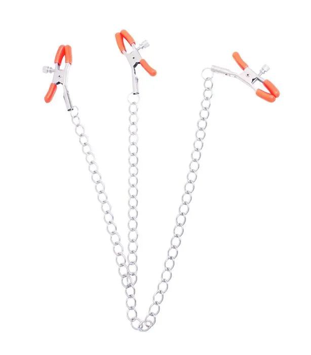 9s Orange Is The New Black Triple Your Pleasure Clamps Chain Icon Brands Vibrators