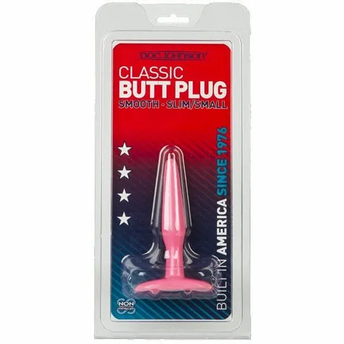 Anal Doc Johnson Novelties Classic Butt PlugHot Pink Slim Small