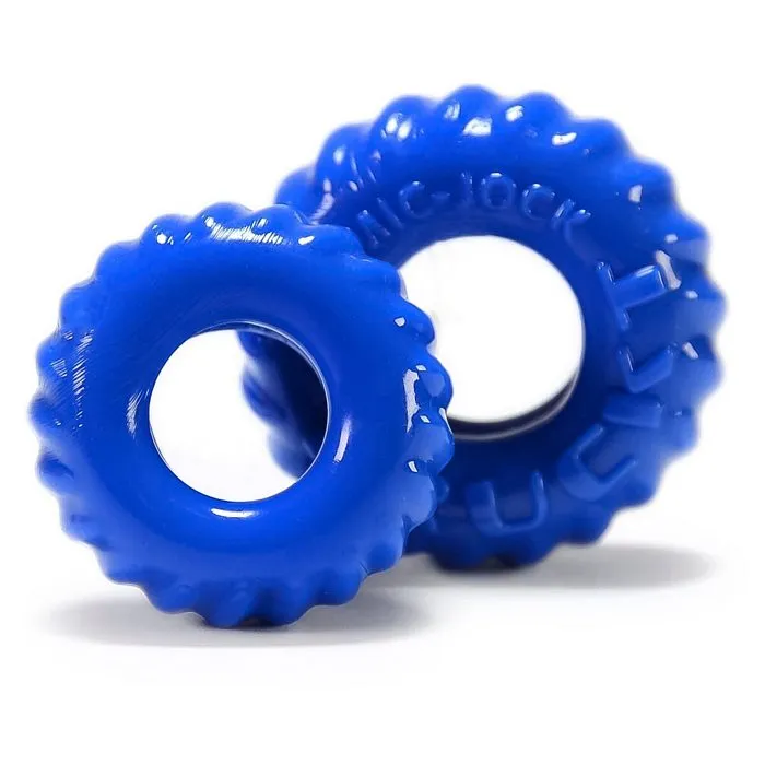 Anal Truckt 2 Piece Cockring Set Police Blue OXBALLS