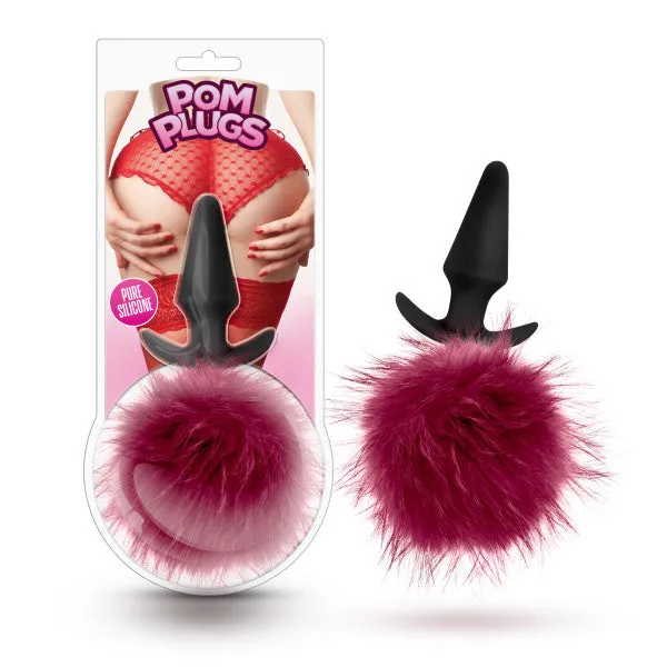 Blush Novelties Vibrators Pom Plugs Fur Pom Pom Fucshia