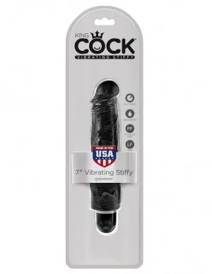 Dildos Pipedream Products King Cock 7 Vibrating Stiffy Black 