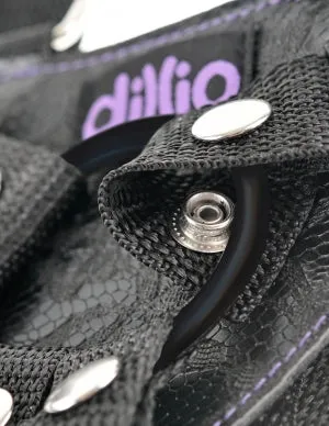 Dillio 6 Strap On Suspender Harness Set Purple Pipedream Products Female Sex Toys