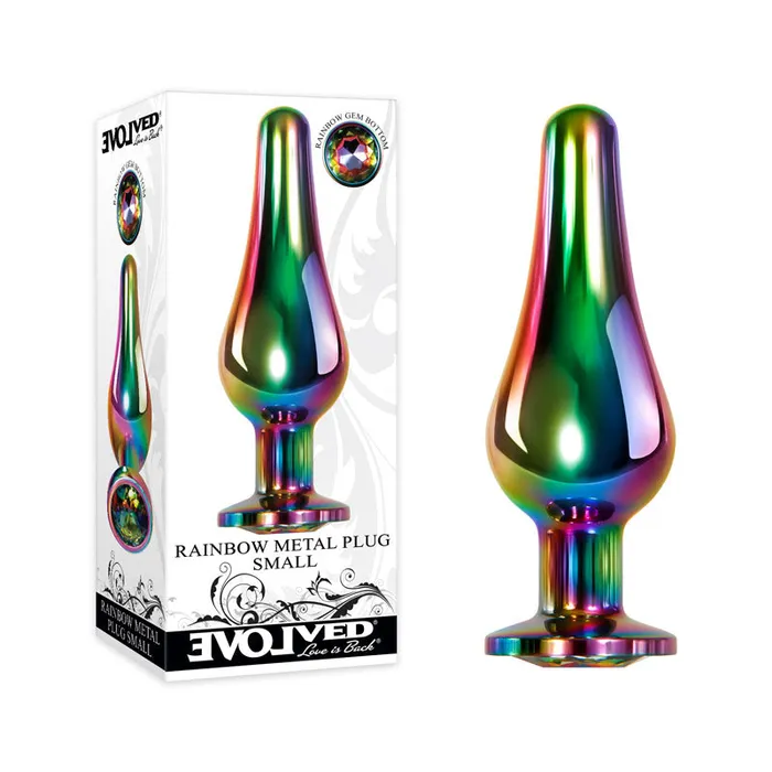 Evolved Anal Evolved Rainbow Metal Plug Small