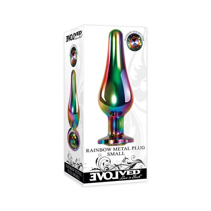 Evolved Anal Evolved Rainbow Metal Plug Small Evolved Anal Evolved Rainbow Metal Plug Small