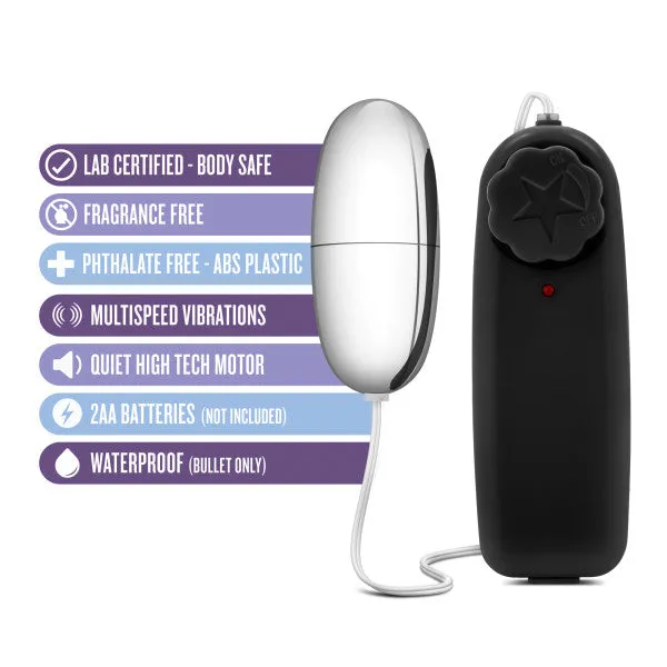Female Sex Toys Blush Novelties B Yours Silver Power Bullet