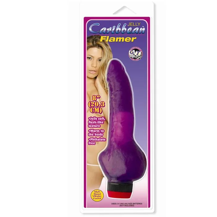 Golden Triangle Vibrators Flamer Purple Jelly 2