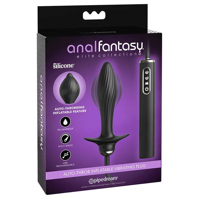Male Sex Toys Anal Fantasy Elite Auto Throb Inflatable Vibrating Plug Pipedream Male Sex Toys Anal Fantasy Elite Auto Throb Inflatable Vibrating Plug Pipedream