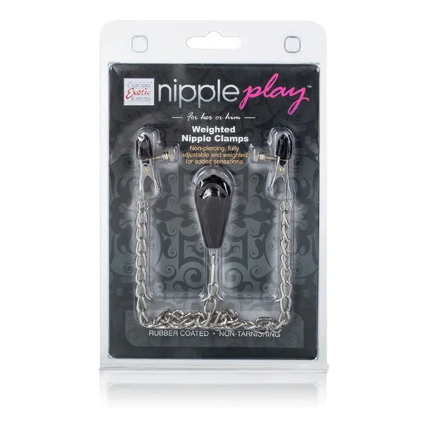 Nipple Play Weighted Nipple Clamps California Exotic Novelties Couples Nipple Play Weighted Nipple Clamps California Exotic Novelties Couples