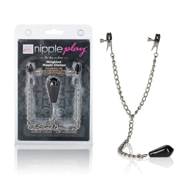 Nipple Play Weighted Nipple Clamps California Exotic Novelties Couples Nipple Play Weighted Nipple Clamps California Exotic Novelties Couples
