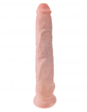 Pipedream Products Dildos King Cock 14 Cock WBalls Flesh 