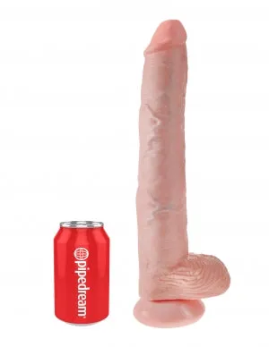 Pipedream Products Dildos King Cock 14 Cock WBalls Flesh 