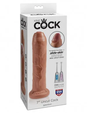 Pipedream Products Dildos King Cock 7 Uncut Tan 
