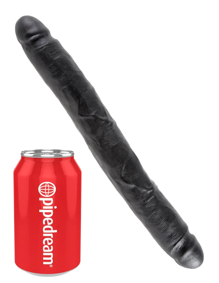 Pipedream Products King Cock 12in Slim Double Dildo Black Dildos