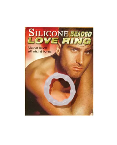 Pipedream Products Silicone Beaded Love Ring Clear Anal