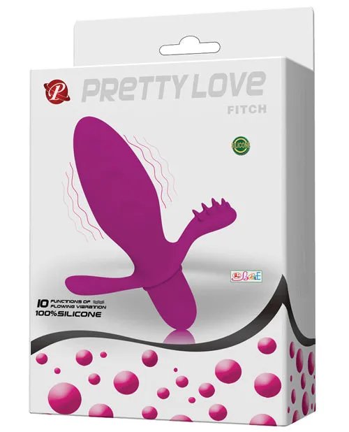 Pretty Love Vibrators Pretty Love Fitch Anal Vibrator Fuschia