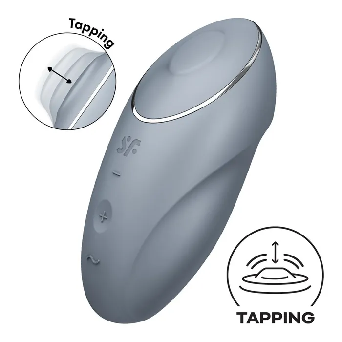 Satisfyer Tap Climax 1 Bluegrey Satisfyer Vibrators Satisfyer Tap Climax 1 Bluegrey Satisfyer Vibrators