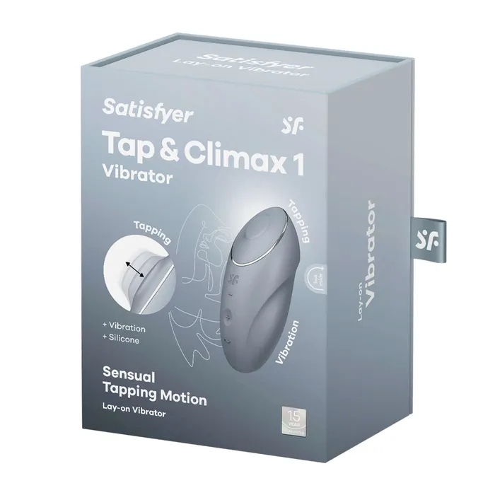 Satisfyer Tap Climax 1 Bluegrey Satisfyer Vibrators Satisfyer Tap Climax 1 Bluegrey Satisfyer Vibrators