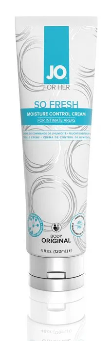 System JO Female Sex Toys Jo So Fresh Moisture Control Cream 4 Oz
