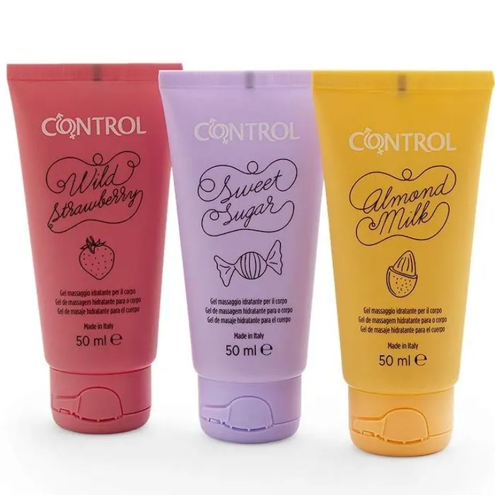 CONTROL MASSAGE GEL 3 UNITS 50 ML CONTROL LUBS Enhancers
