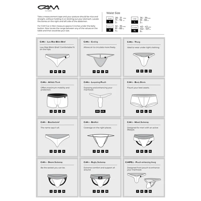 Cut 4 Men Mens Underwear C4M GString Pink Skai Medium Cut 4 Men Mens Underwear C4M GString Pink Skai Medium