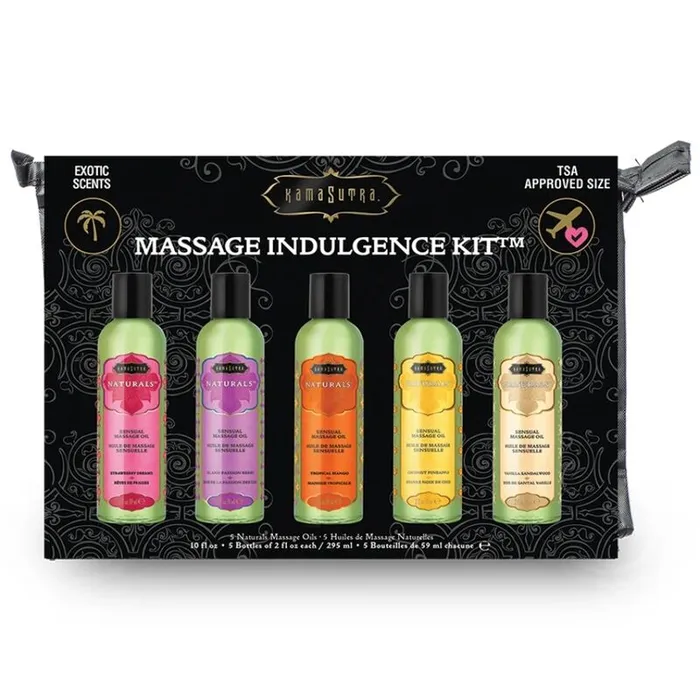 KAMASUTRA COSMETICS Couples KIT OLIO DA MASSAGGIO INDULGENCE KAMASUTRA