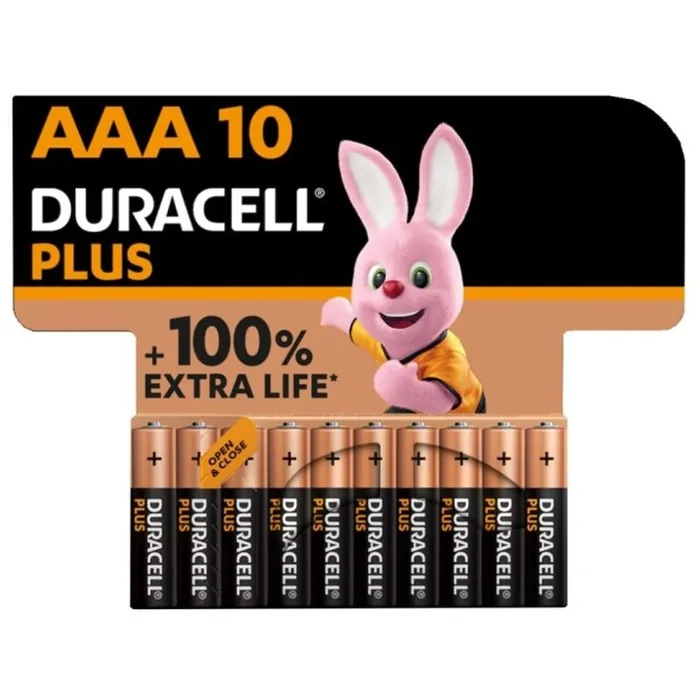 Male Sex Toys DURACELL PLUS POWER 100 BATTERIA ALCALINA AAA LR03 10 UNIT DURACELL