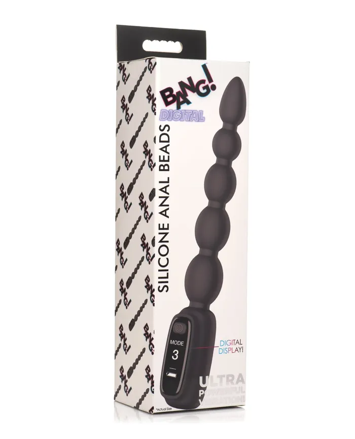 Bang Digital Silicone Anal Beads XR Brands Male Sex Toys Bang Digital Silicone Anal Beads XR Brands Male Sex Toys