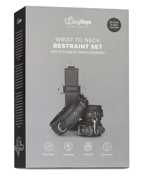 Couples Easy Toys Neck To Wrist Restraint Set Easy Toys
