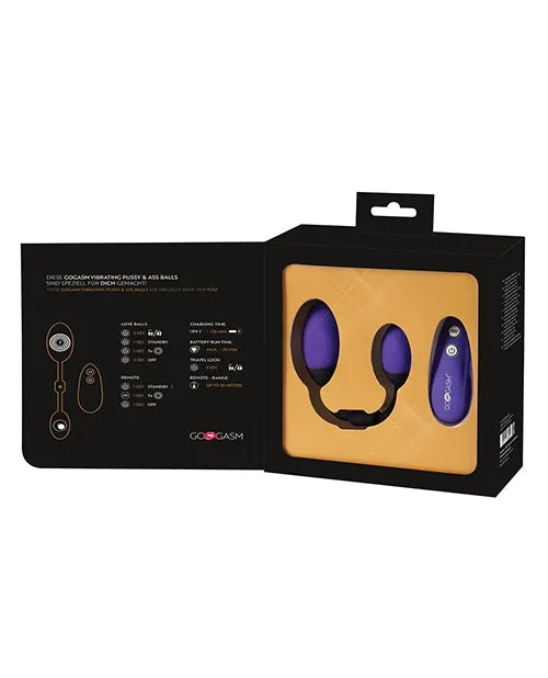 Dildos Gogasm Vibrating Pussy Ass Balls Purple GoGasm