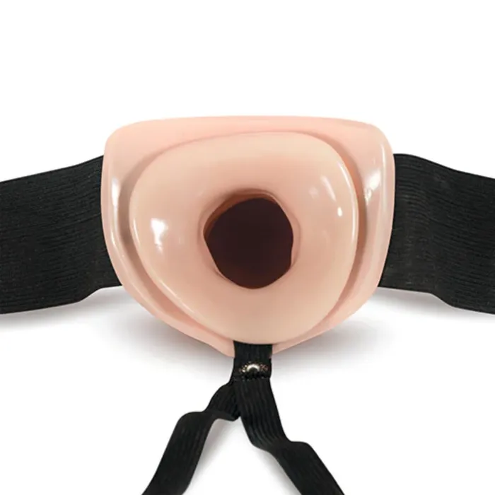Female Sex Toys Blush Novelties Dr Skin Hollow StrapOn with 7 Inch Dildo